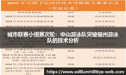 城市联赛小组赛次轮：中山游泳队突破福州游泳队的技术分析